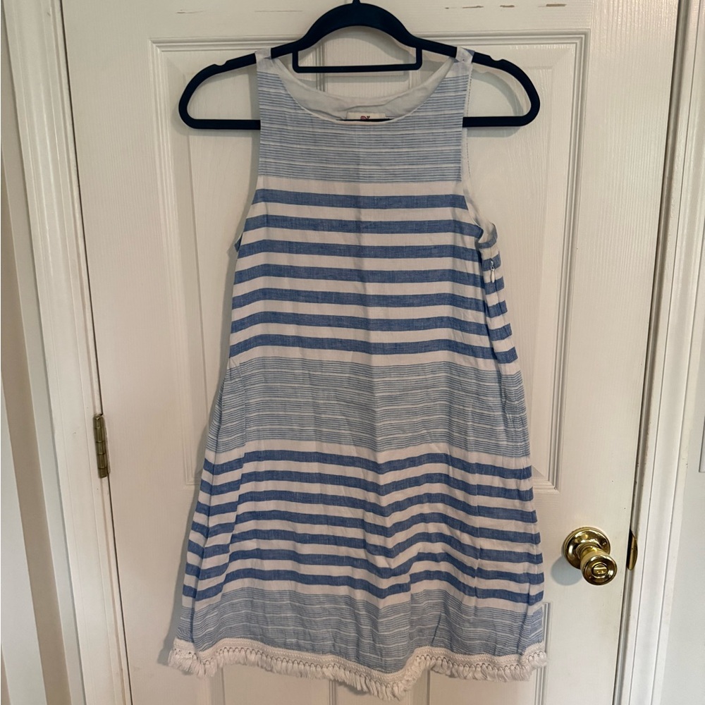 Vineyard Vines Blue & White Striped Sleeveless Dress – Size 0
